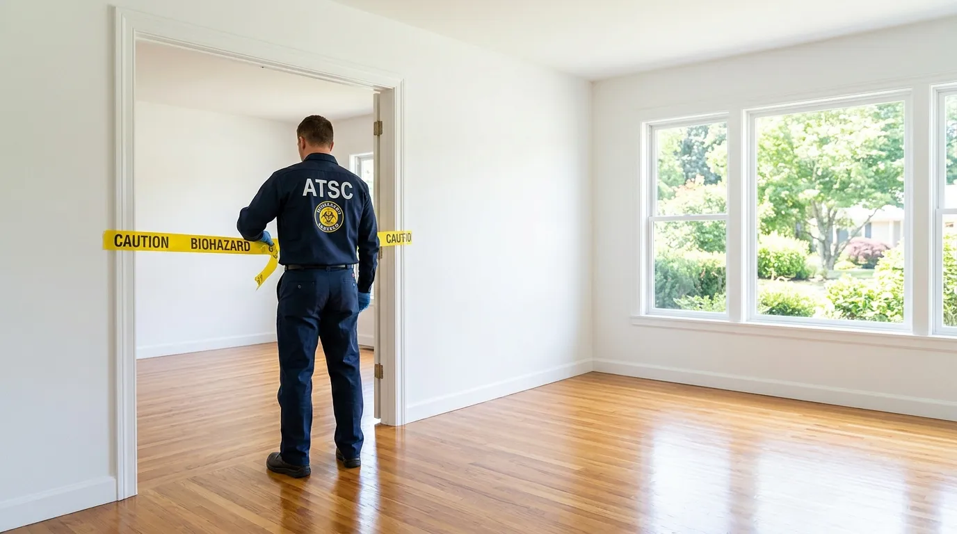 Certified biohazard cleanup crew performing Decomposition Cleanup in Lake Villa